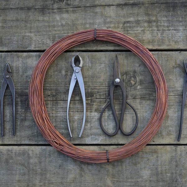 Bonsai Tools and copper wire at Eisei-en